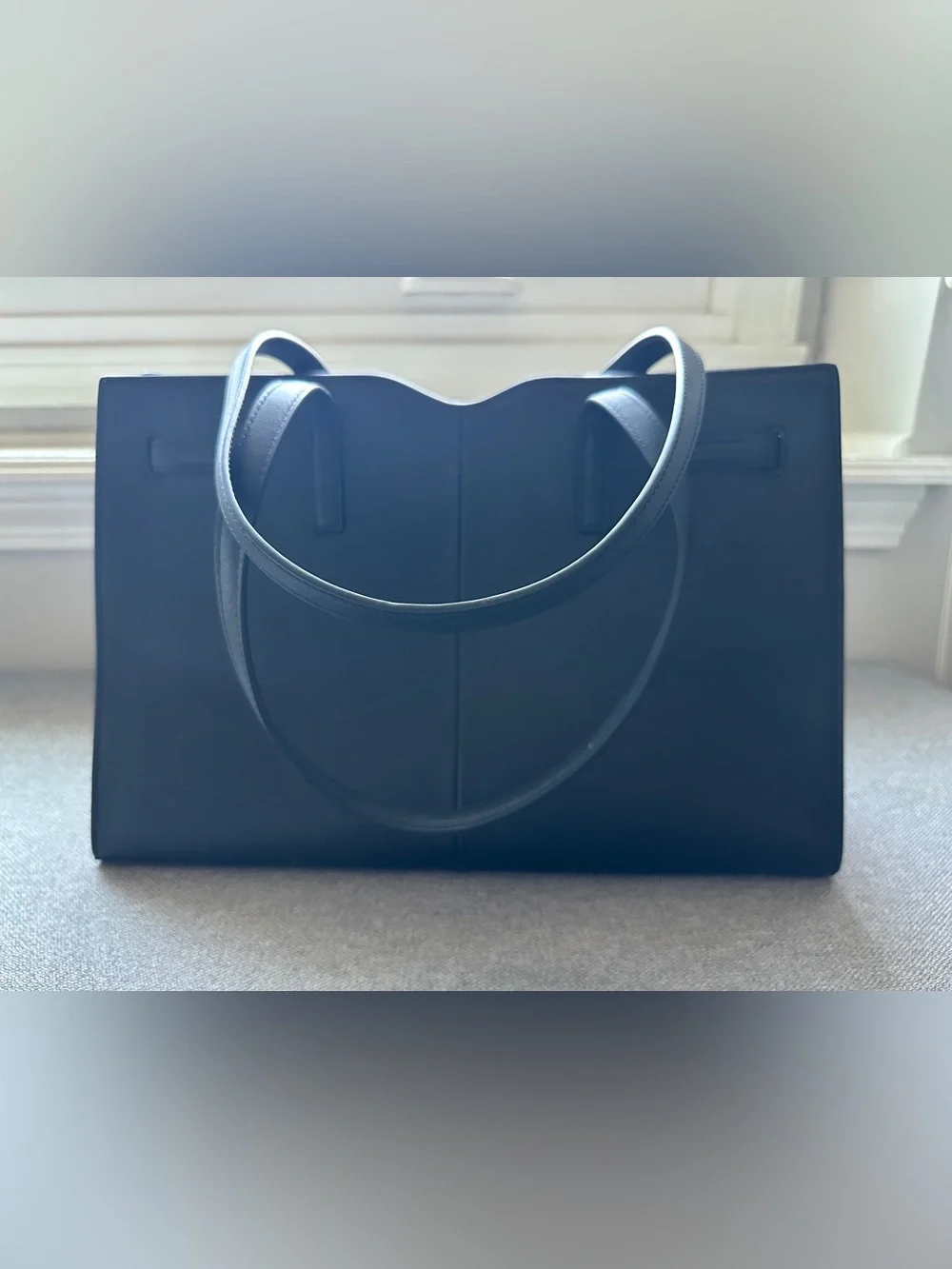 Sam Edelman Loraine Leather Box Tote Bag Purse